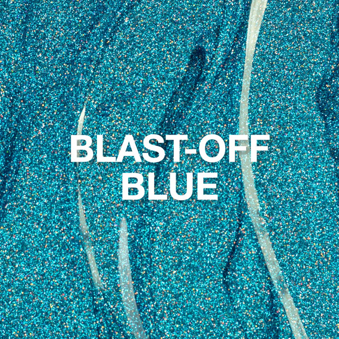 P+ Glitter Polish - Blast Off Blue
