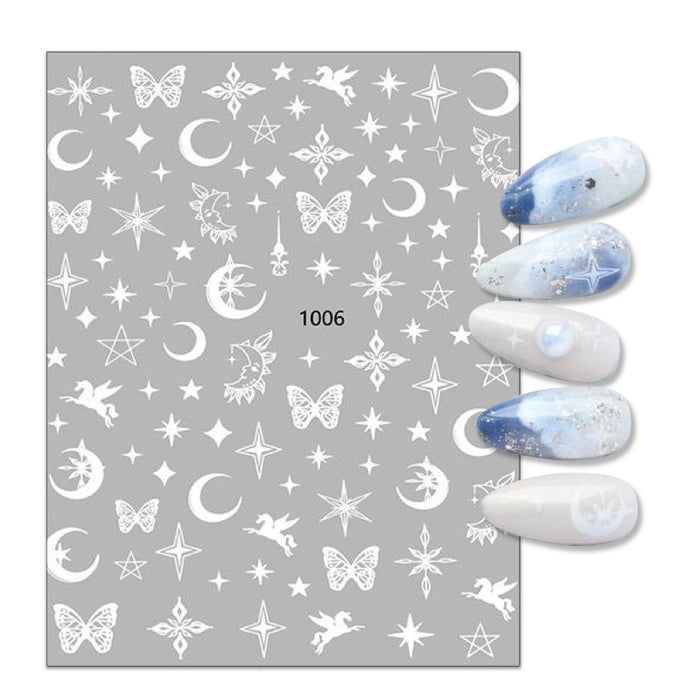 Nail Sticker Butterfly Skies