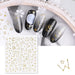 Nail Sticker Gold Outline Star Charts