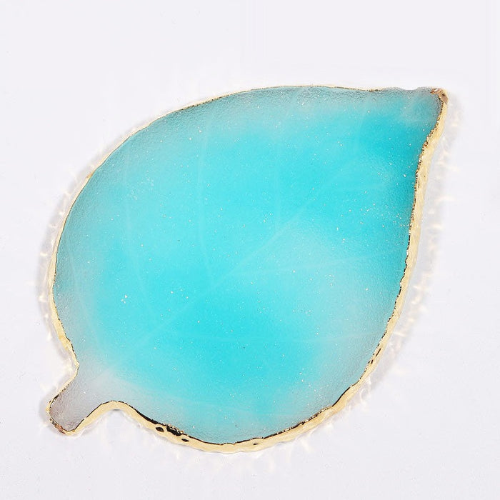 Artist Palette Leaf Turquoise