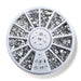 Nail Art Wheel Mixed Geo-Shaped Rhinestones
