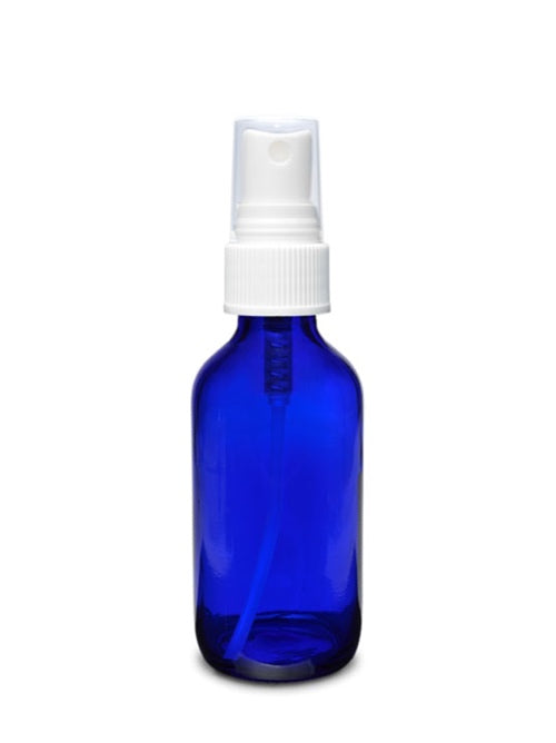 Blue Glass Spray Bottle