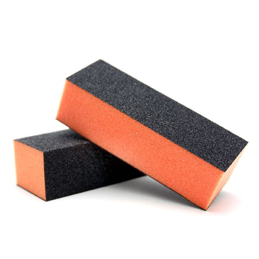 Black and orange buffer blocks